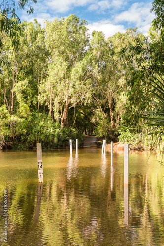 deep river crossing in Kakadu NP, NT, Australia photo