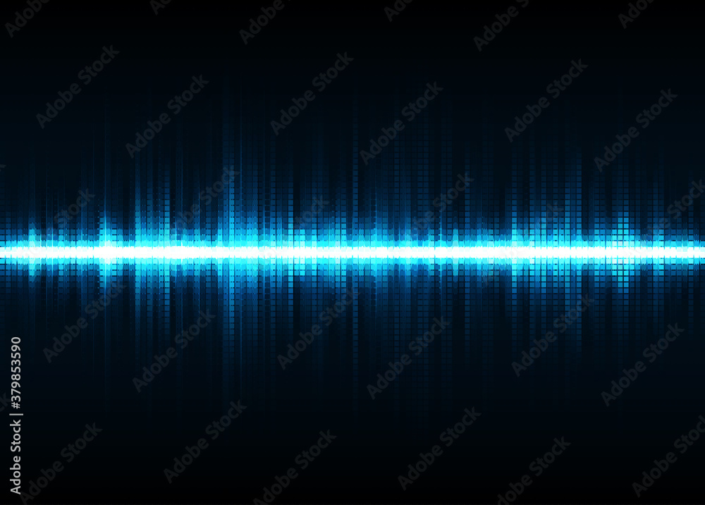 Sound waves background Sound waves background