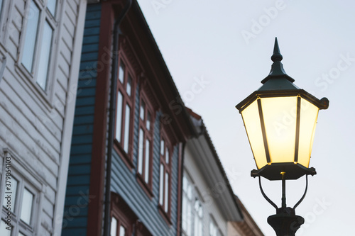 Lamp post in Bergen photo