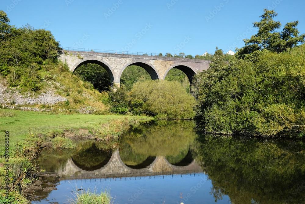 Headstone viaduct, crossing Monsal Dale and the River Wye,  Peak District, Derbyshire