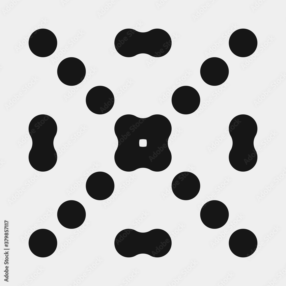 Abstract Cross Pattern Dots Logo generative computational art illustration Abstract Cross Pattern Dots Logo generative computational art illustration