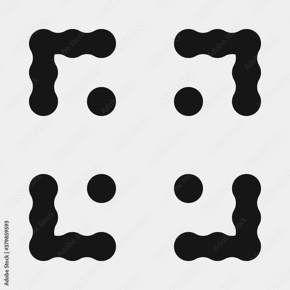 Abstract Cross Pattern Dots Logo generative computational art illustration Abstract Cross Pattern Dots Logo generative computational art illustration