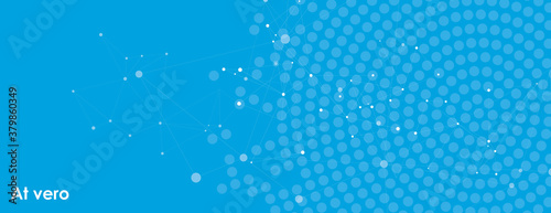 Global network connections with points lines. Vector connections.