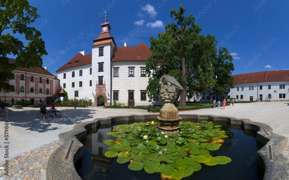 Castle in the city of Trebon, Czech Republic