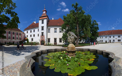 Castle in the city of Trebon, Czech Republic
