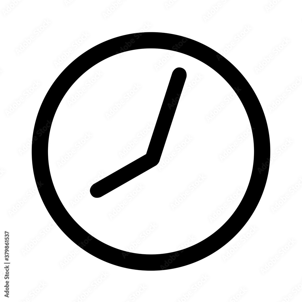 Time symbol on white background. Time symbol on white background.