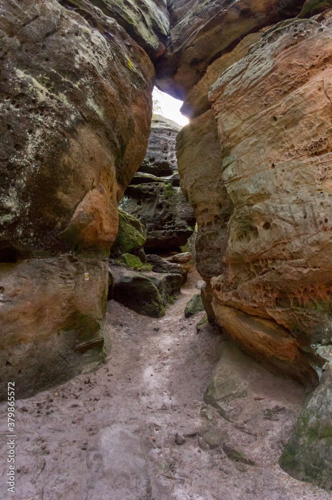 Sandstone rock formations in Cesky Raj (Czech Paradise), Europe Sandstone rock formations in Cesky Raj (Czech Paradise), Europe