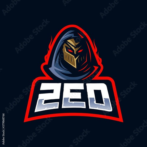 Zed e-Sport Mascot Logo Design Illustration Vector