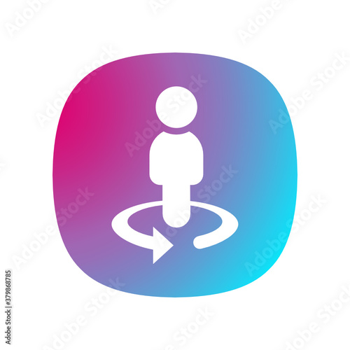 Businessman Circle - Button