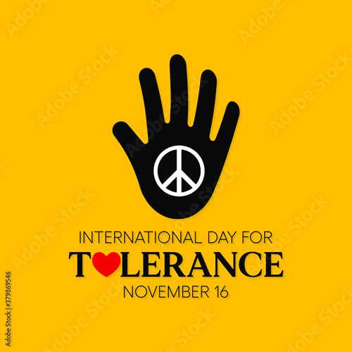 Vector illustration on the theme of International day for Tolerance observed each year on November 16th across the globe.