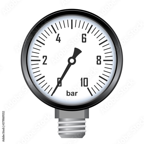 Manometer gauge vector icon