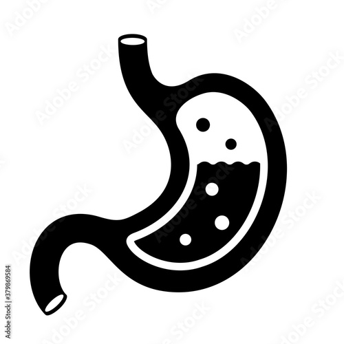 Human stomach vector illustration