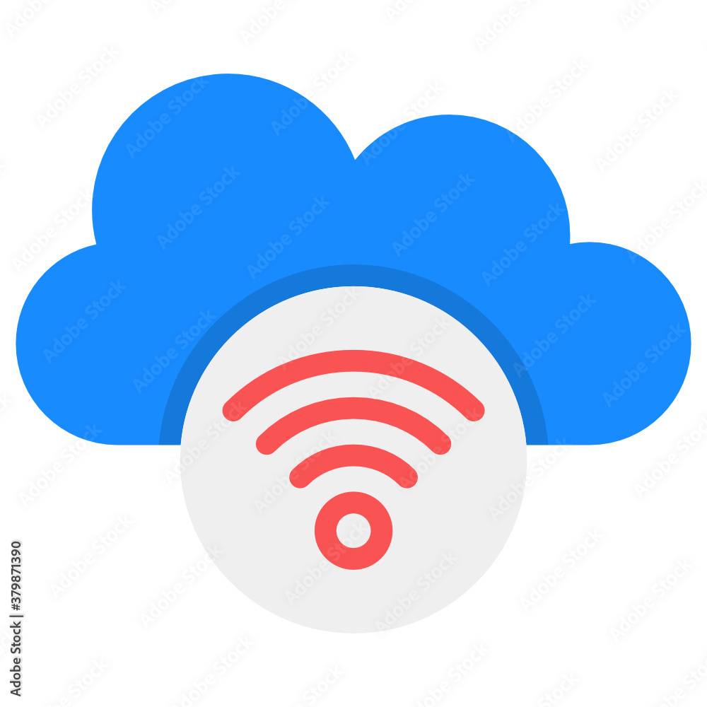 Trendy vector design of cloud wifi icon
Trendy vector design of cloud wifi icon