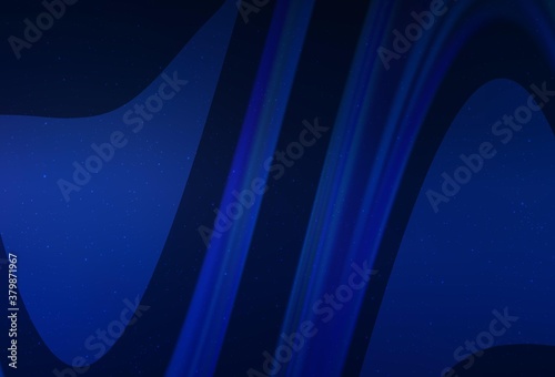 Dark BLUE vector background with galaxy stars. Shining colored illustration with bright astronomical stars. Smart design for your business advert.