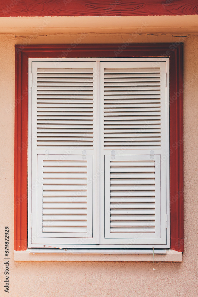 Wooden window shutter Wooden window shutter