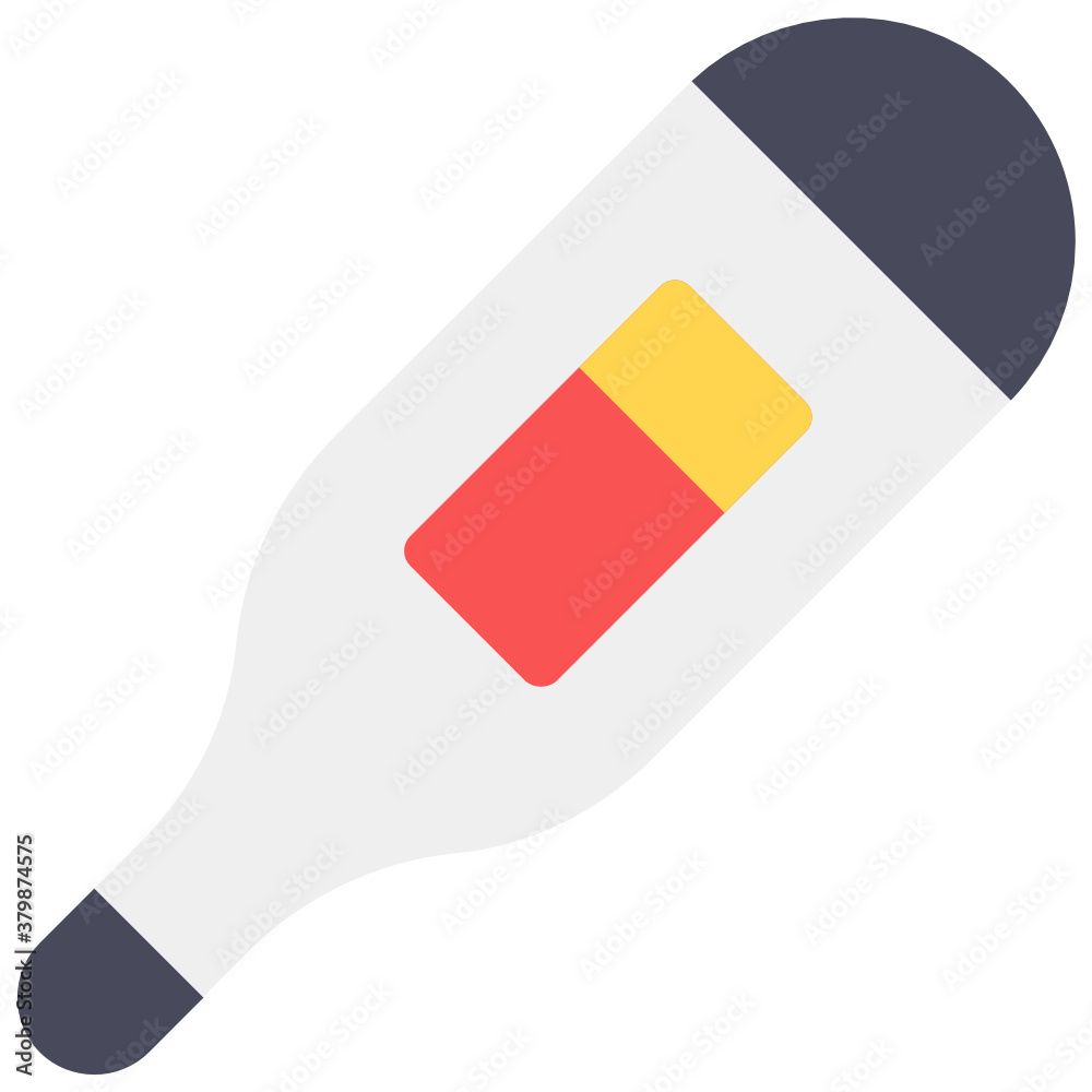 Digital thermometer icon in flat design, temperature measuring device
Digital thermometer icon in flat design, temperature measuring device