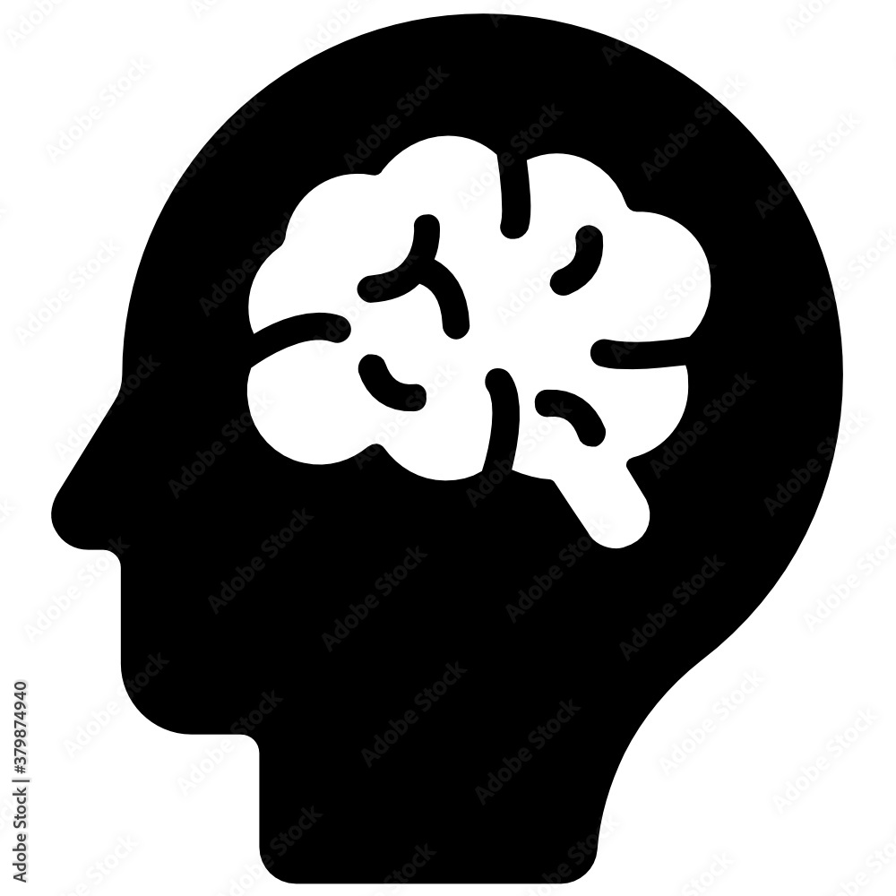 Human brain neural structure, flat icon
Human brain neural structure, flat icon