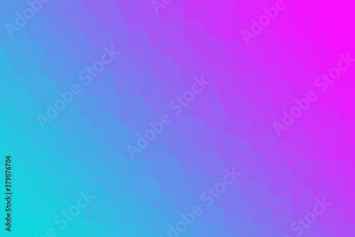 Cyan, Blue & Purple Smooth Blurred Low Poly Gradient Crystallize Background Illustration