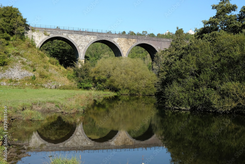 Headstone viaduct, crossing Monsal Dale and the River Wye, Peak District, Derbyshire