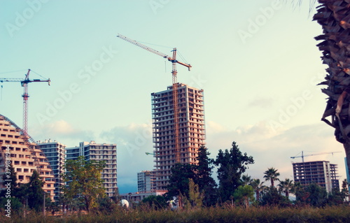 Building construction in Batumi city. Batumi. Georgia