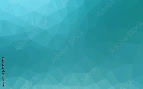 Light BLUE vector polygon abstract layout. Geometric illustration in Origami style with gradient. Elegant pattern for a brand book.