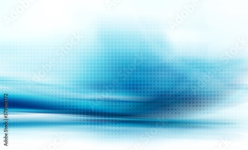 abstract blue background blurred smooth lines effect gradient motion design pattern graphic with halftone.