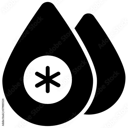 
Flat icon design of blood drops
