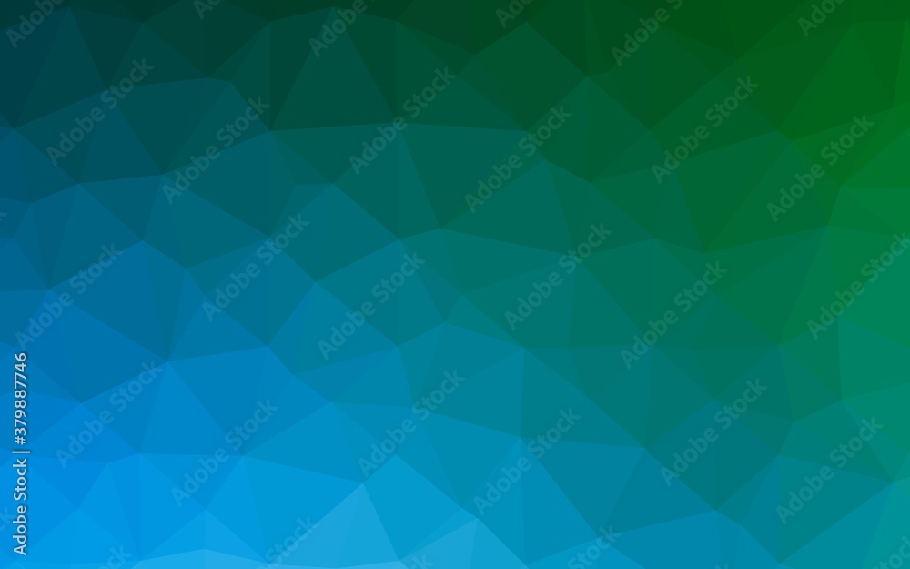 Light Blue, Green vector polygonal background. A vague abstract illustration with gradient. Brand new style for your business design. Light Blue, Green vector polygonal background. A vague abstract illustration with gradient. Brand new style for your business design.