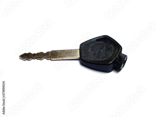 motorcyrle key isolated on white background photo