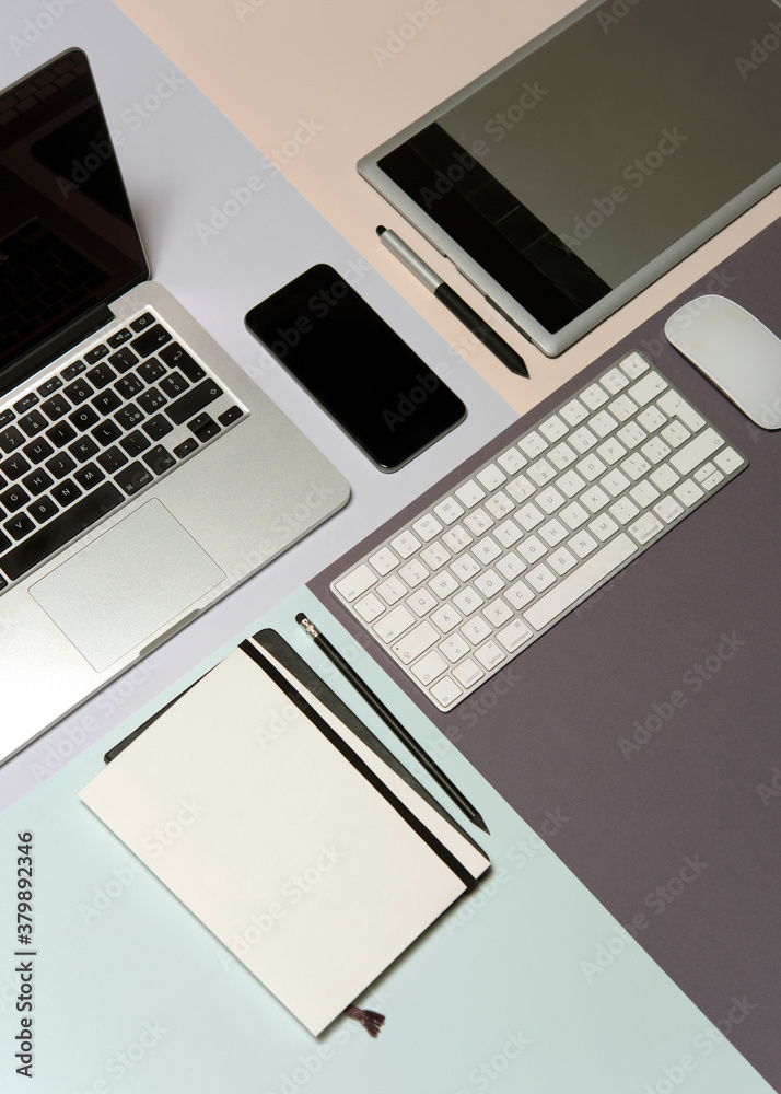 Graphic designer desk