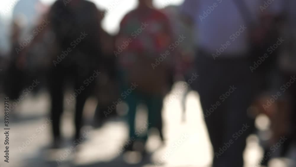 Blurred view of crowd of people in venice italy Blurred view of crowd of people in venice italy