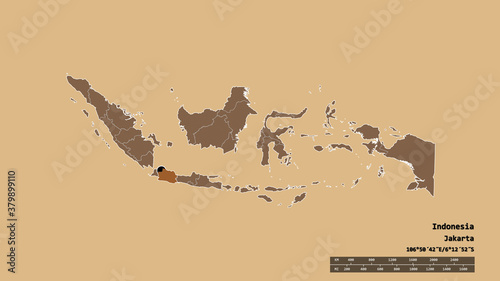 Location of Jawa Barat, province of Indonesia,. Pattern photo