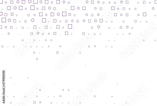 Light Purple vector backdrop with dots, spots, cubes.