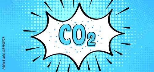 Carbon emissions reduction icons. Carbon dioxide formula symbol, smog pollution concept, environment concept.  CO2 climate reduction. Car exhaust, photo