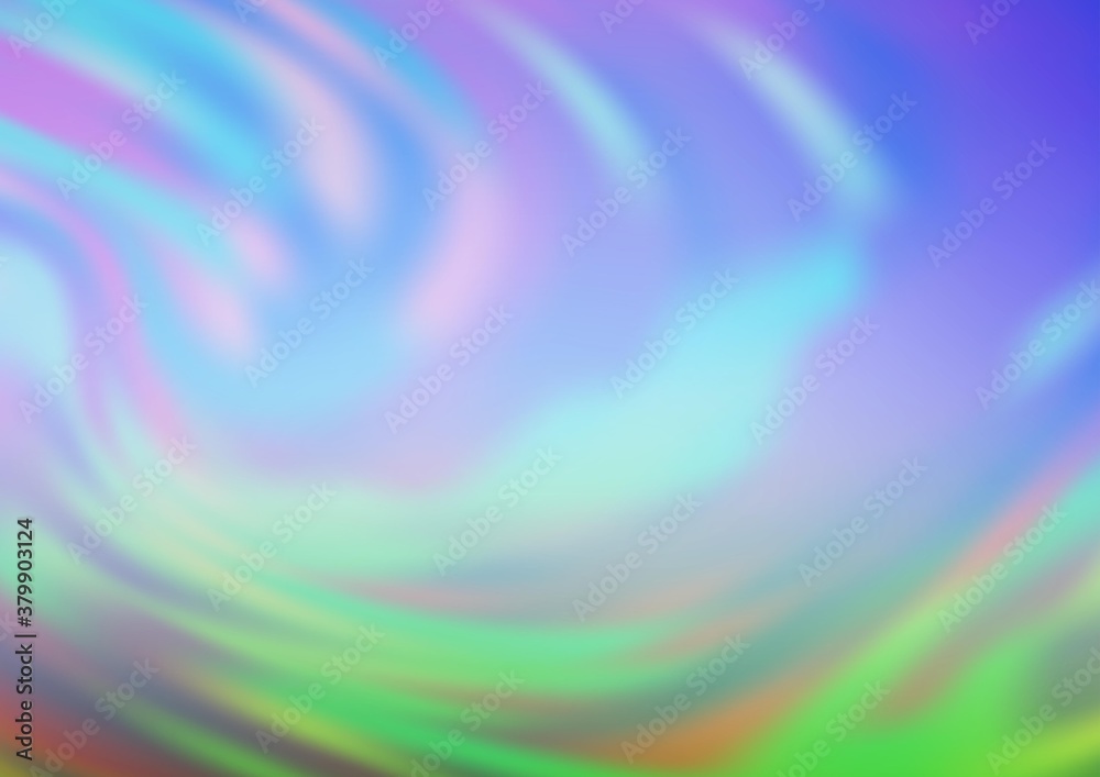Fototapeta premium Light Blue, Green vector blurred bright template. Shining colorful illustration in a Brand new style. A completely new template for your design.