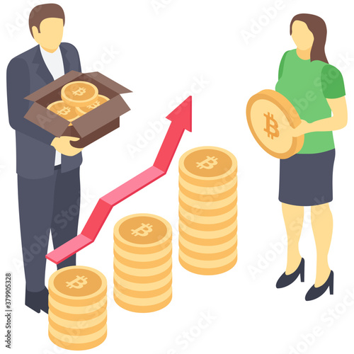 
Icon of table talk isometric design.
