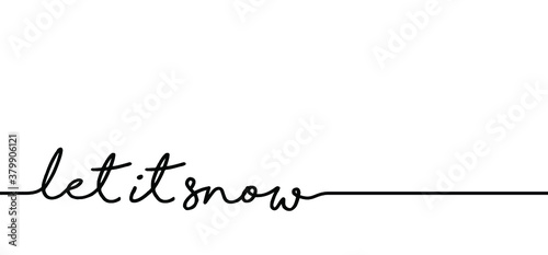 Slogane let it snow. Hello winter, blue landscape. Funny snowy snowmen, snowman Vector snowdrifts, falling snowflake. Merry Christmas (Xmas), Happy New Year Snowball, snowflakes. Winter snowing. 