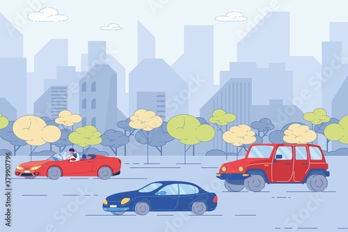 City Landscape, Modern Tall Buildings of Downtown