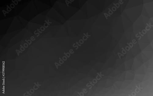 Dark Silver, Gray vector abstract polygonal cover. A sample with polygonal shapes. Completely new design for your business.