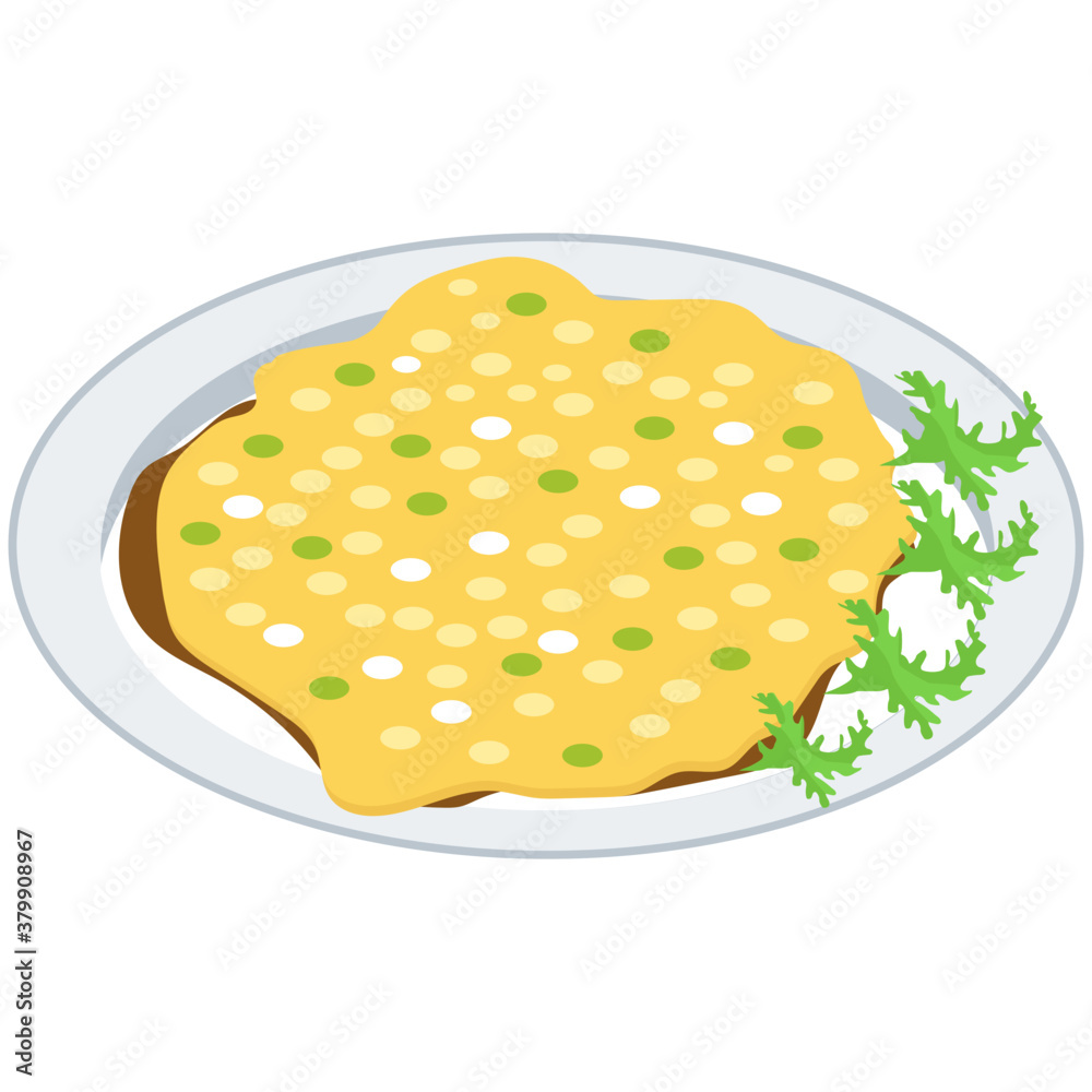 
Italian cuisine icon in isometric design 
