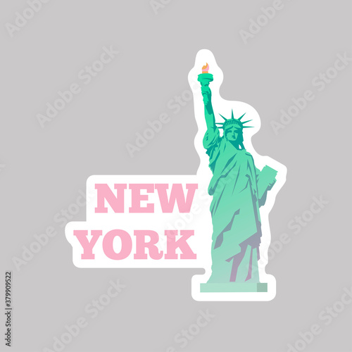 Vector travel sticker