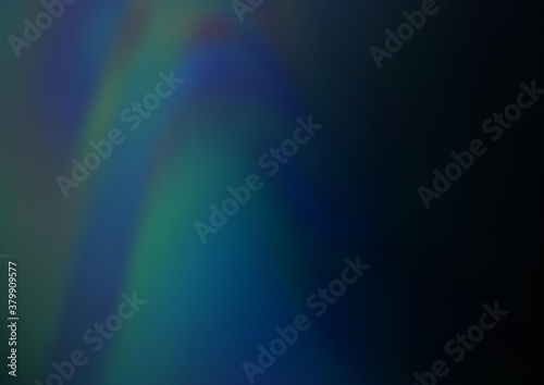 Dark BLUE vector glossy abstract background. A vague abstract illustration with gradient. The blurred design can be used for your web site.