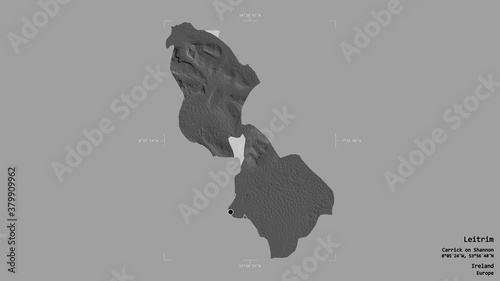 Canvas Print Leitrim - Ireland. Bounding box. Bilevel