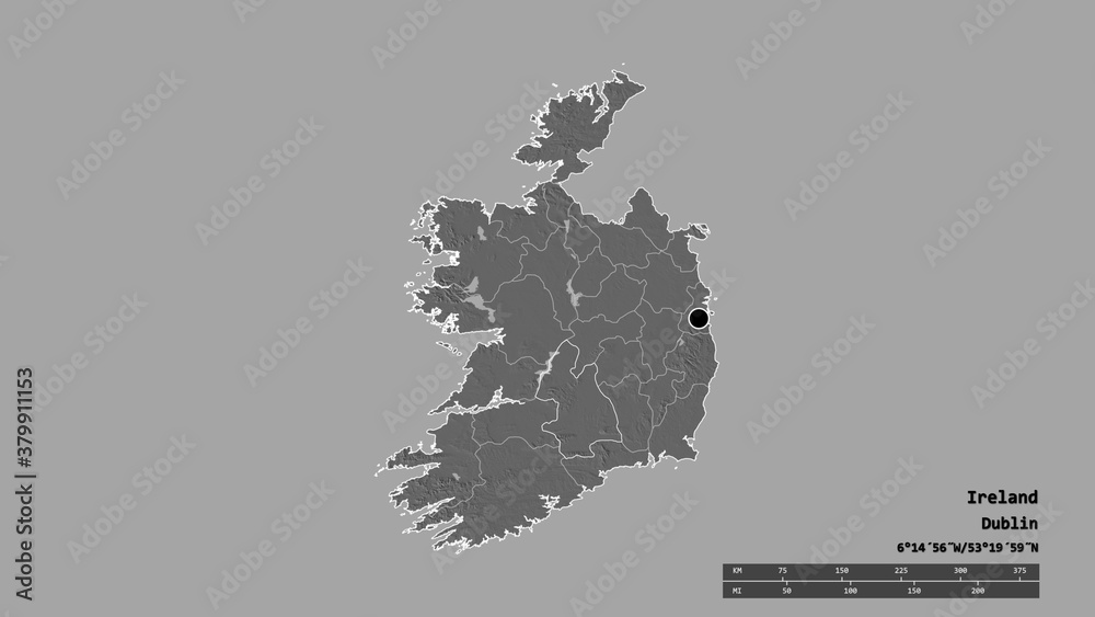 Location of Tipperary, county of Ireland,. Bilevel
