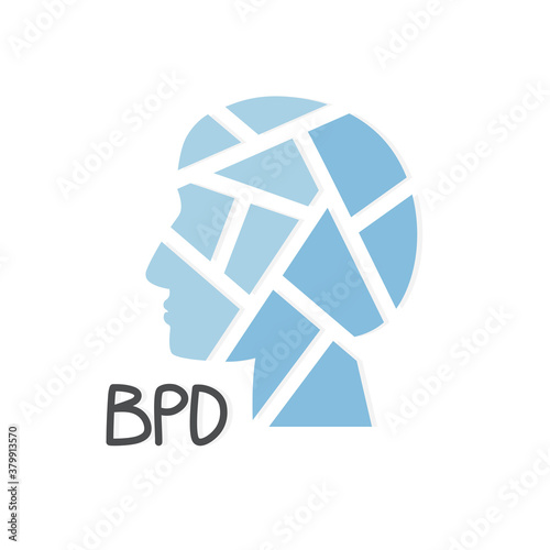 BPD (Borderline Personality Disorder) concept- vector illustration