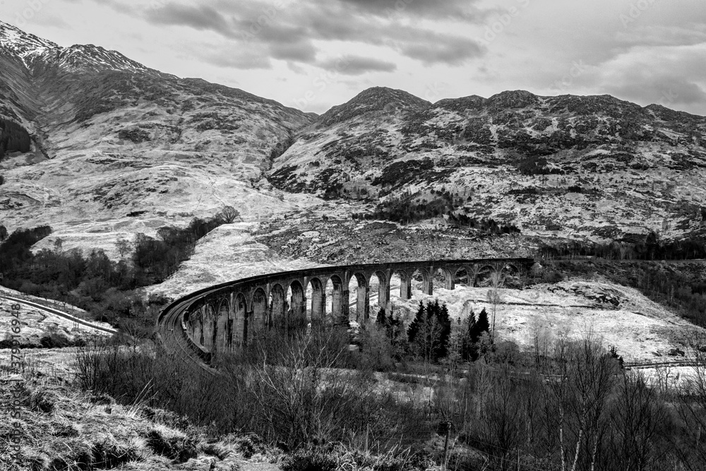 The Glenfinnan Viaduct is a railway viaduct on the West Highland Stock
