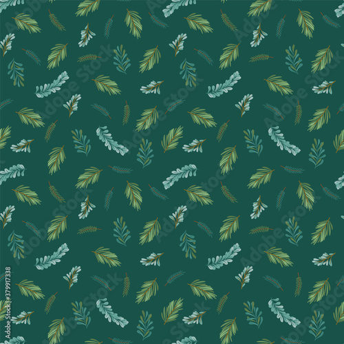 Christmas and Happy New Year seamless pattern. Vector design template.