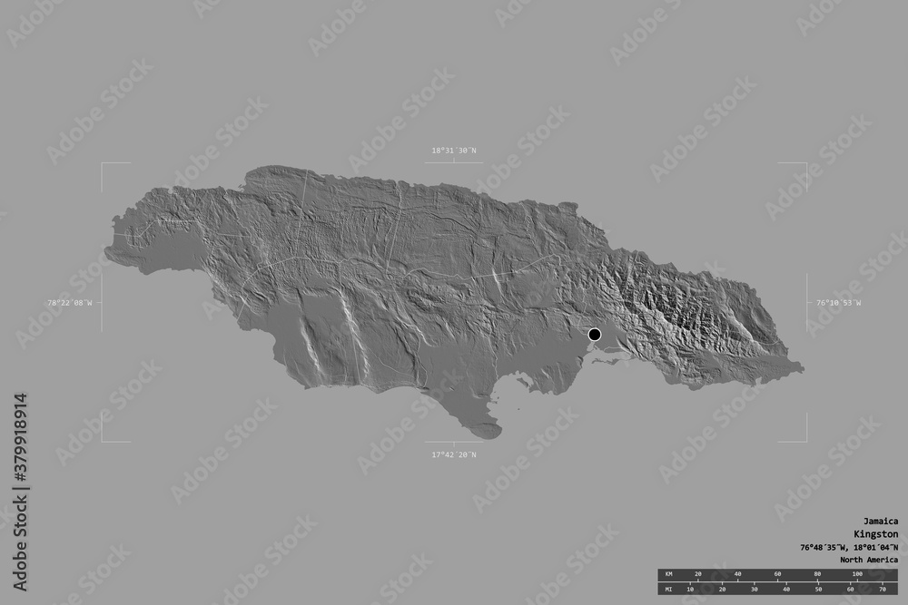 Regional division of Jamaica. Bilevel