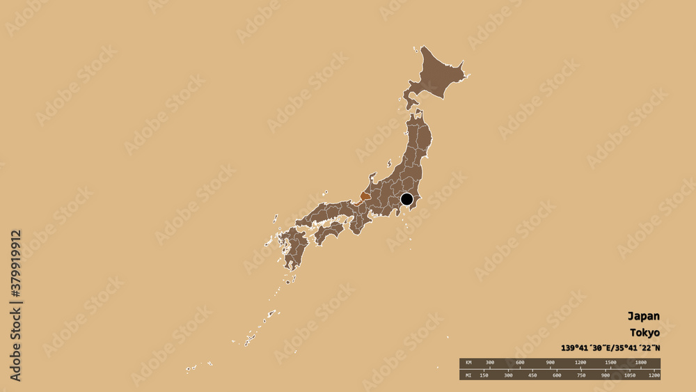 Location of Fukui, prefecture of Japan,. Pattern Location of Fukui, prefecture of Japan,. Pattern