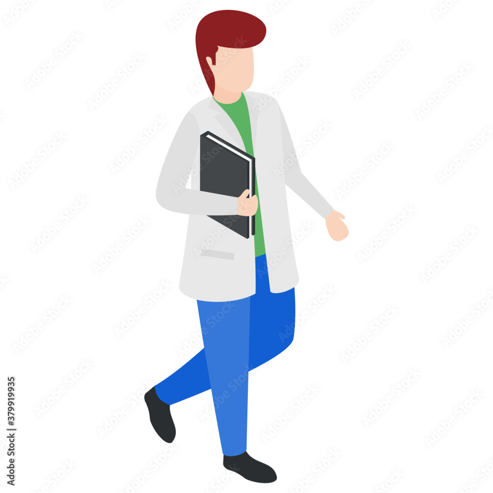 Isometric character of male doctor
Isometric character of male doctor